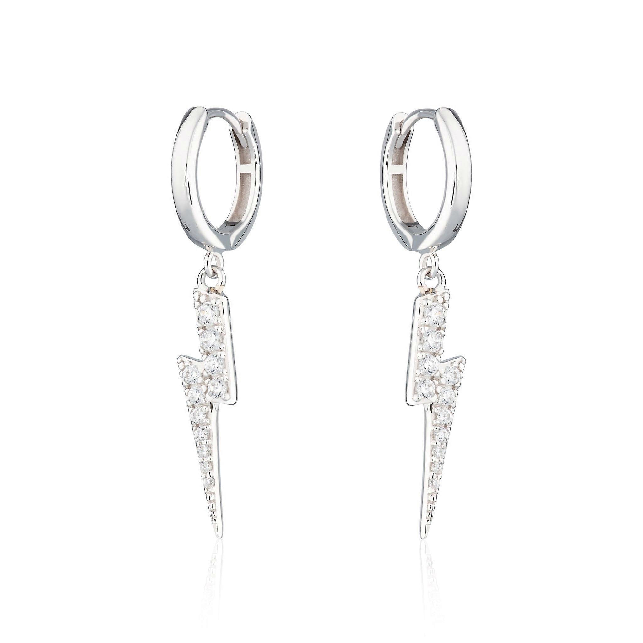 Lightning Hoop Earrings