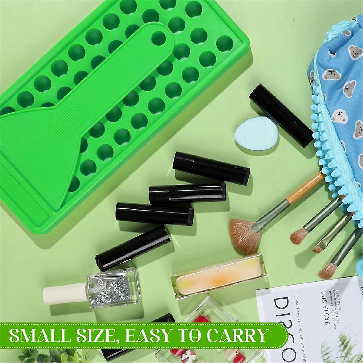 Lip Balm Crafting Kit, 50 Pieces Empty Lipsticks Filling Tubes Mold Handmade Set Pallet with Scraper