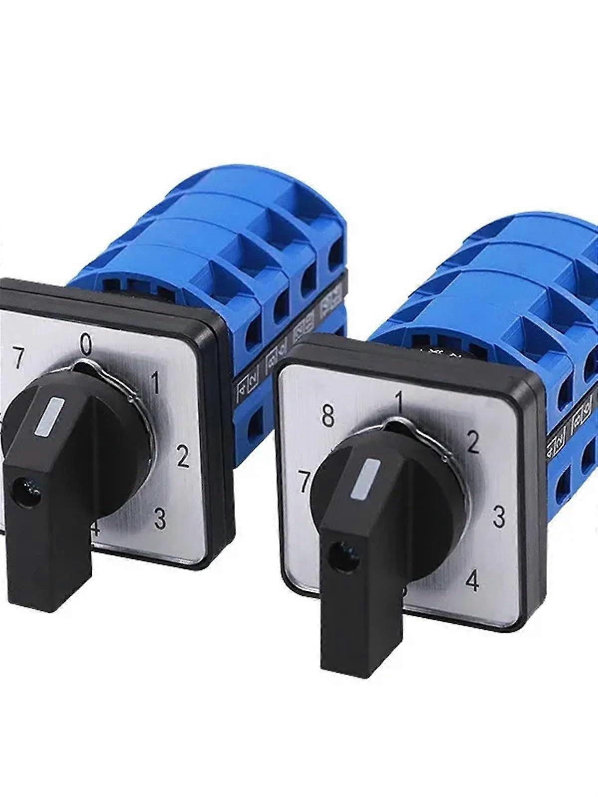 LW2625 07/4 18/4 Eight Position Single Line 8Group Power Voltage Signal Switching 25A Rotary Cam Switch 1Pcs(07)