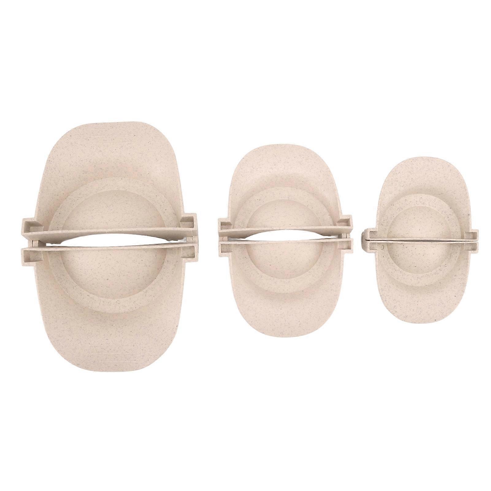 3 Pcs Dumpling Maker Mould Wheat Straw Empanadas Press Mold Different Sizes for Cooking Kitchen