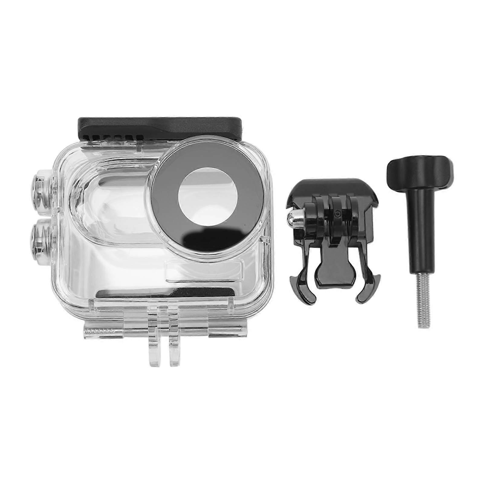 Action Camera Dive Case with Adapter 60m Depth Waterproof Sealed Sport Camera Protective Case for Insta360 GO 3