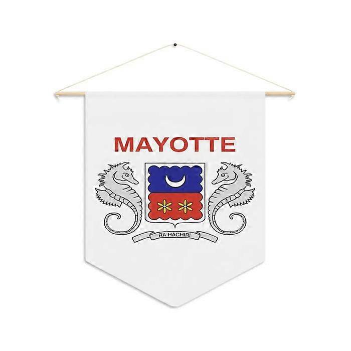 Flag - Mayotte - 30 x 45 cm - Polyester - Double-sided printing - Accessories included