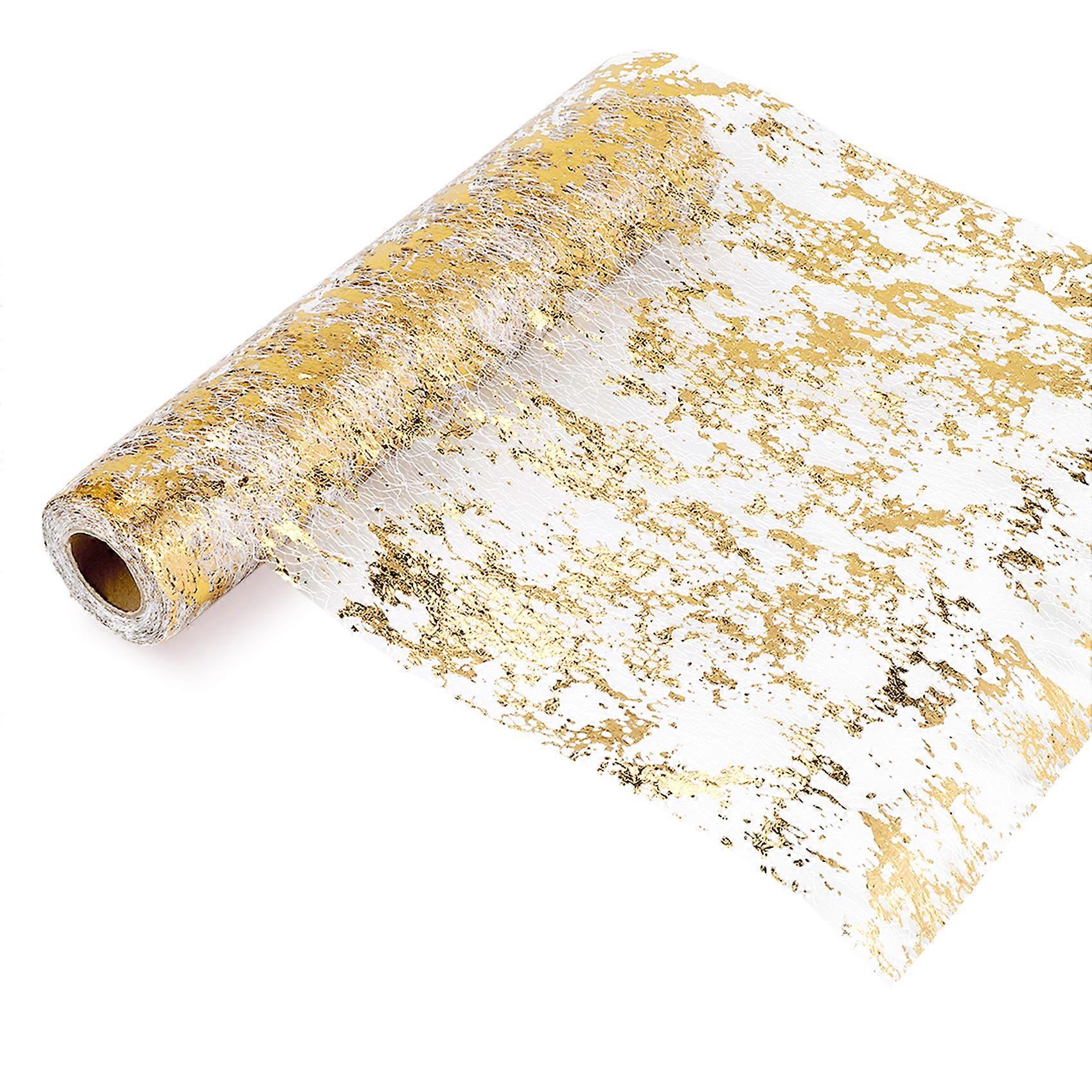 Table Runner, Sparkling Polyester Tulle Ribbon Roll 28cmx10M