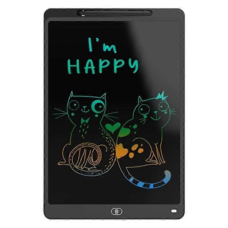 Children LCD Writing Board 16 inch Vertical Black