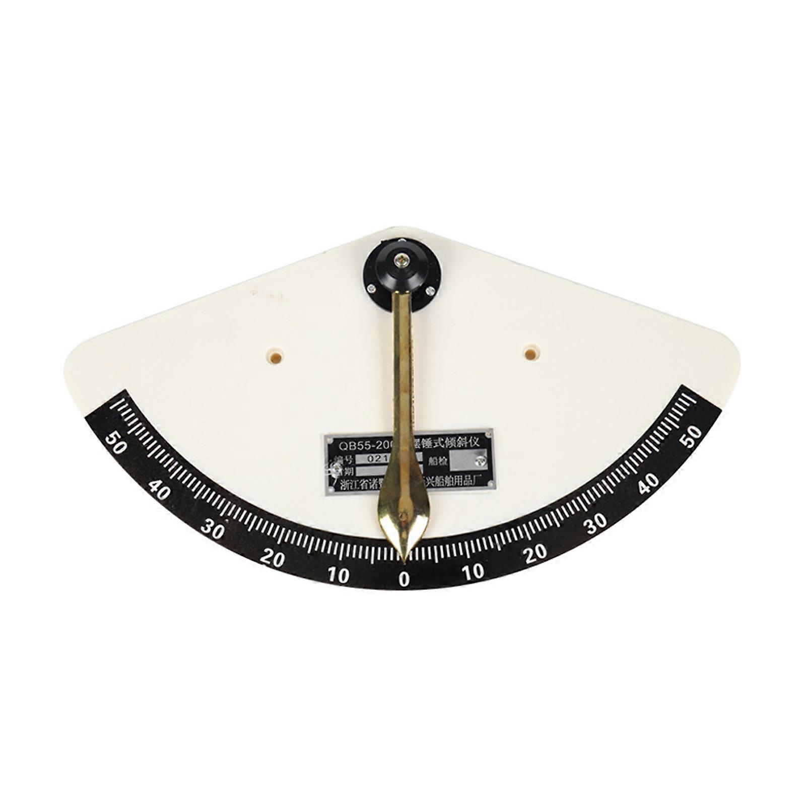 Durable 55-Degree Swing Pendulum Tilt Indicator with Accurate Scales Reliable Ship Inclinometer for Lifeboats Ship