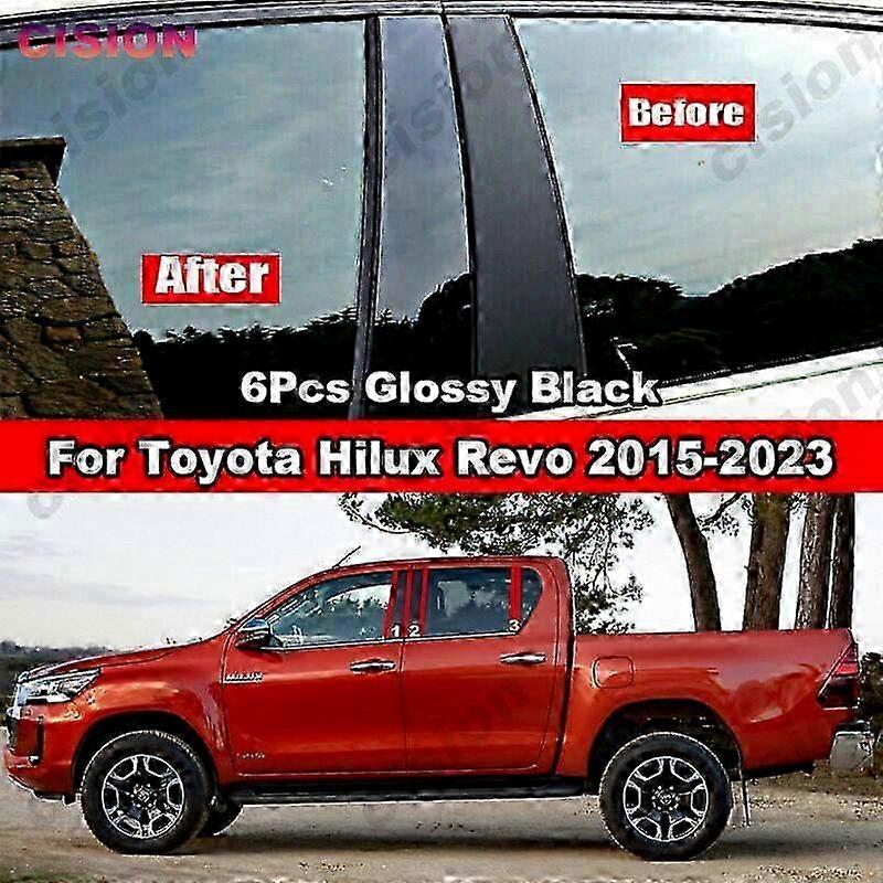 Glossy Black PC Sticker Trim for Certain Brand Window Door Columns B C Pillar Post Cover with Carbon Fiber Mirror Effect for 2015-2023 Models