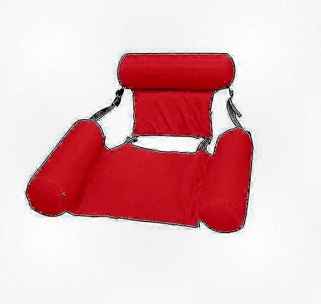 Inflatable Floating Chair Pool Seats for Relaxing on the Water - Color: Red