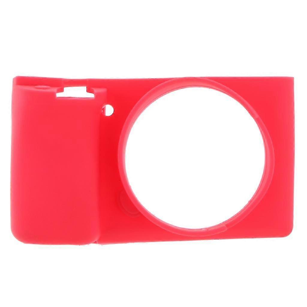 Flexible Silicone Camera Case Protective Anti-scratch cap For A6000-color: Red