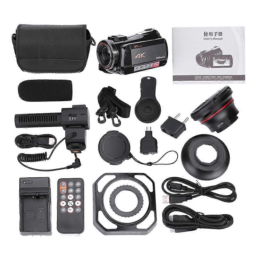 Digital video camera 4K UHD picture, 12X zoom