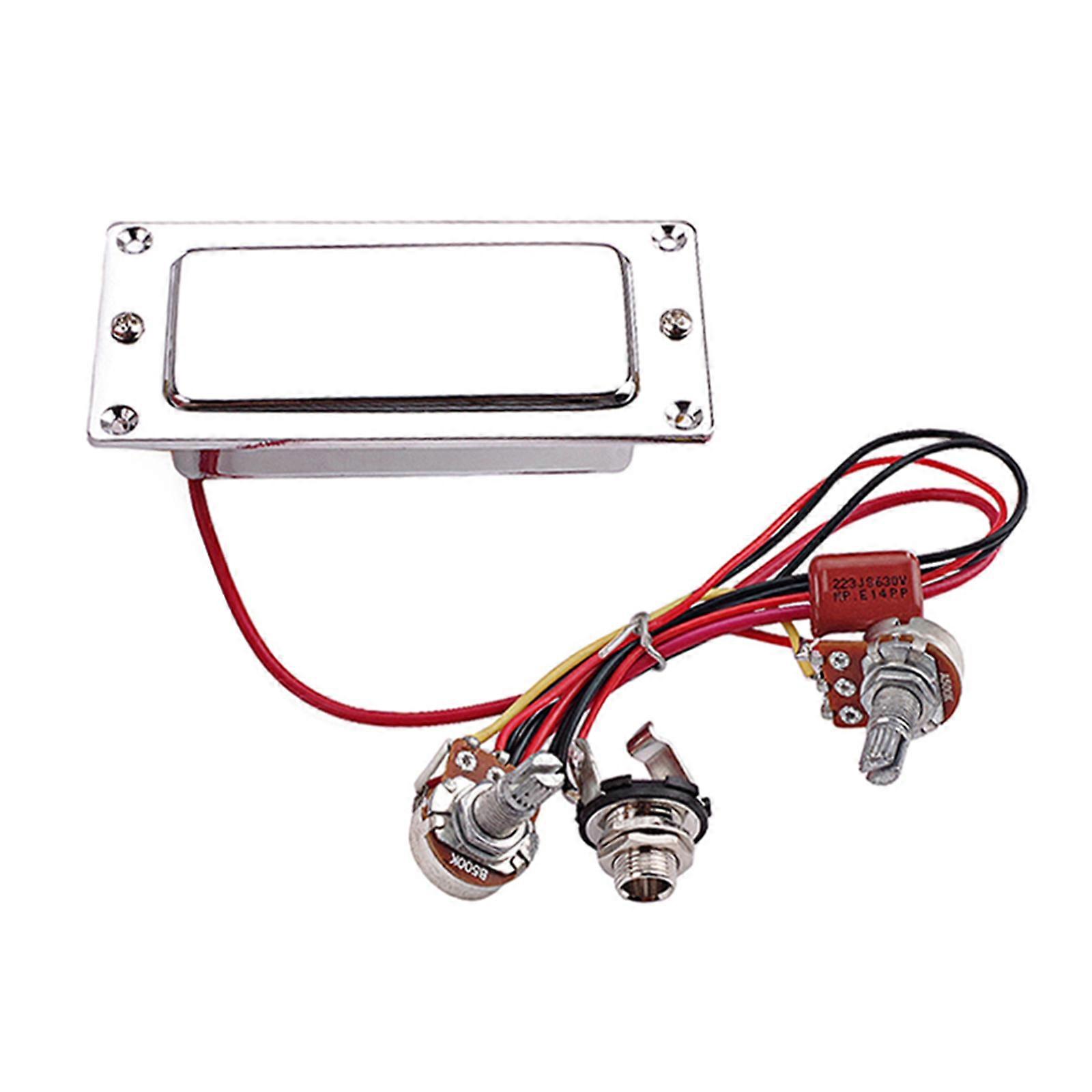 Elektrická gitara Dvojitá cievka Predkáblový gitarový snímač Keramické mini humbuckery Gitarový snímač so súpravou hlasitosti a tónu