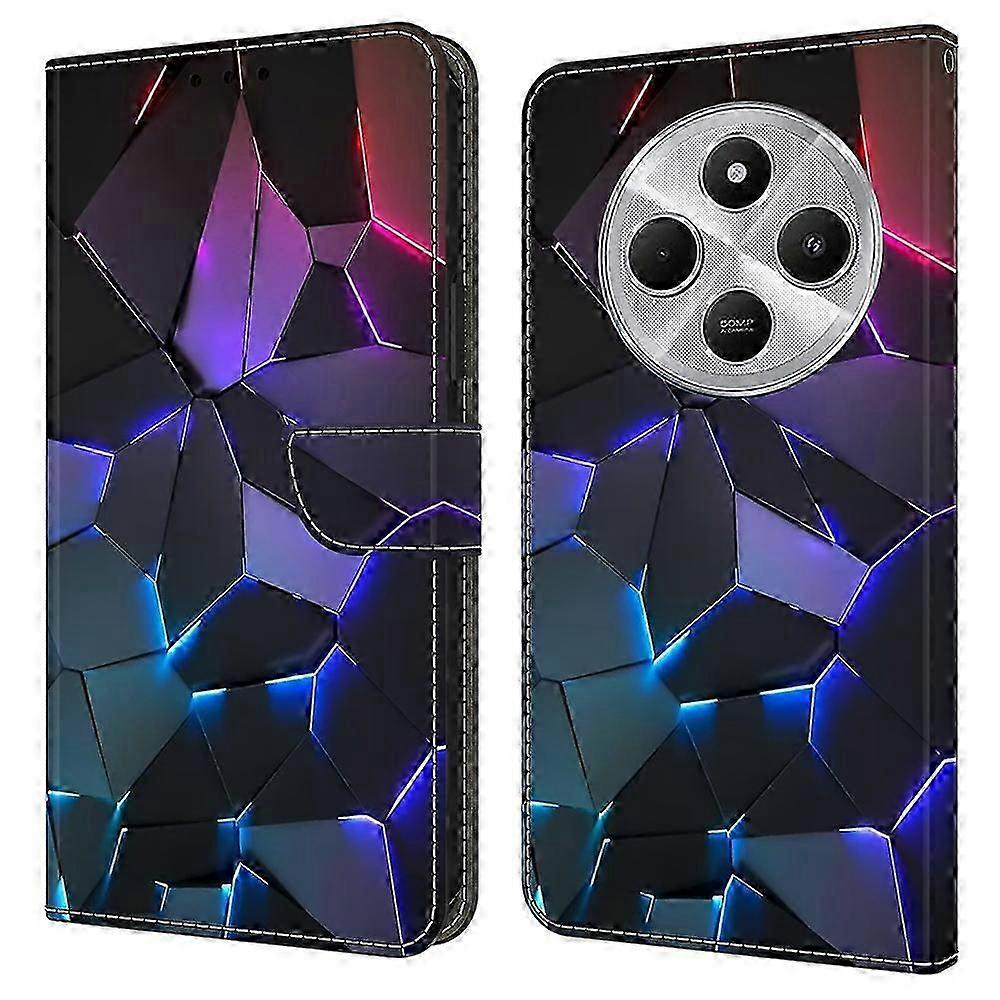 Tpu+flip Phone Case For Xiaomi Redmi 14c 4g/14r 5g/poco C75 4g Pattern Printed Protective Cover