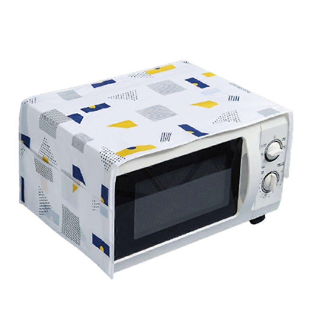 for Creative Microwave Oven/Oven Dust Protector Durable Wear Resist Grease Proof Cover with Storage Function Home Dust C geometry