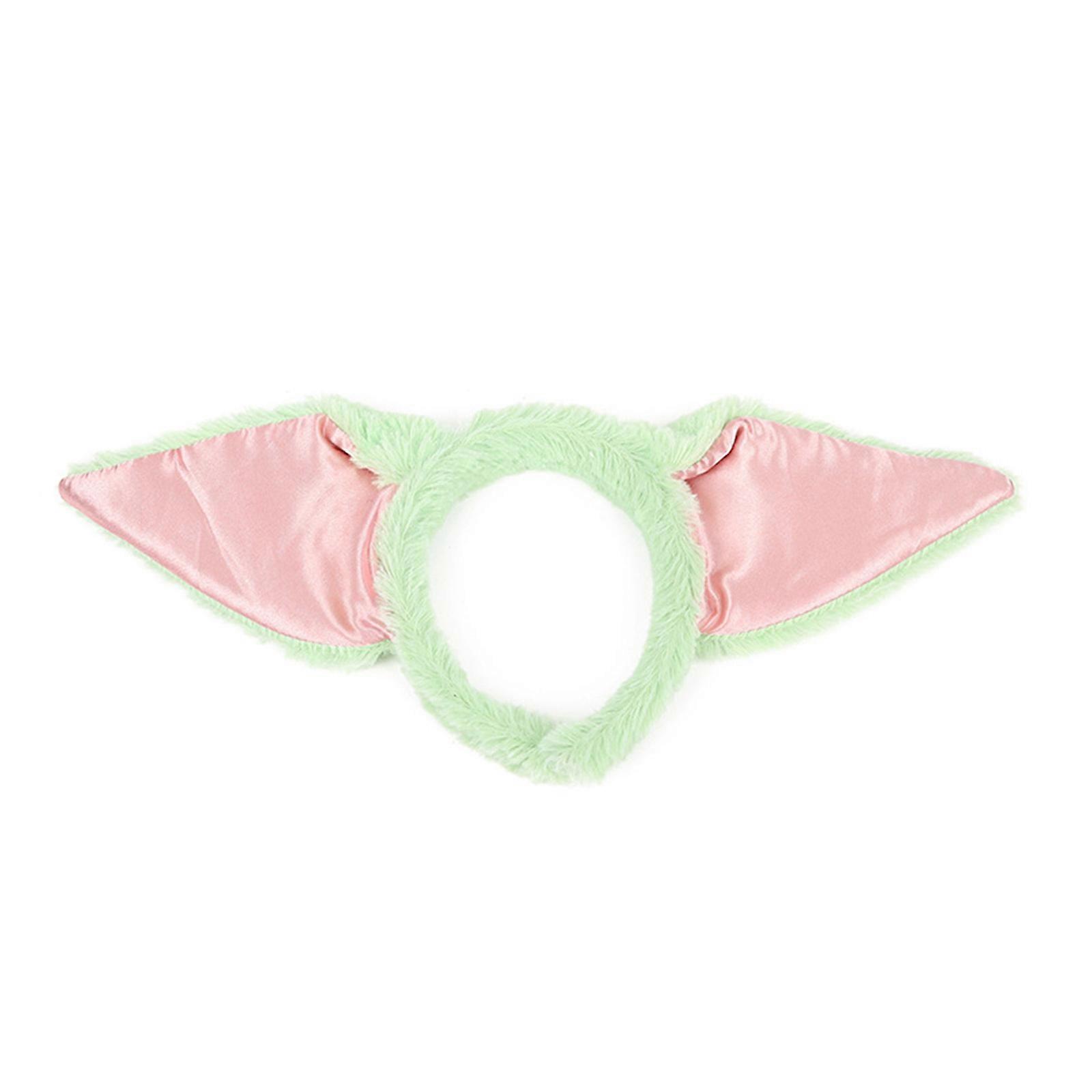 lurvig älva öra pannband troll cosplay tillbehör älva öra huvudbonad tecknad älva öra halloween gåva för pojkar grön