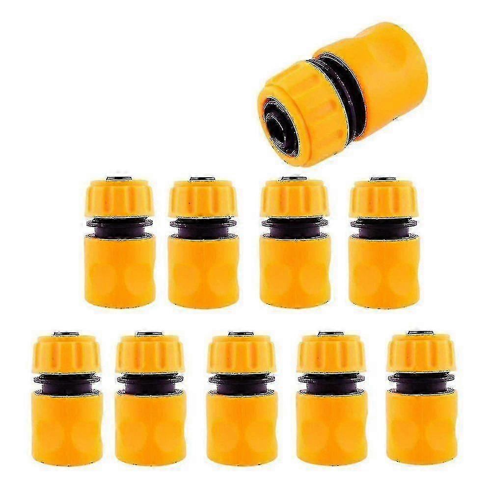 10 Pack 1/2 Inch Quick Coupling Hose Connector for Garden Pipe Tools