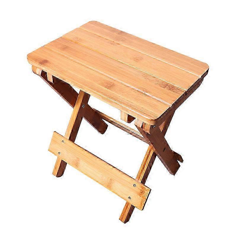 Portable Bamboo Folding Stool for Kids and Adults, Ideal Low Stool for Various Uses