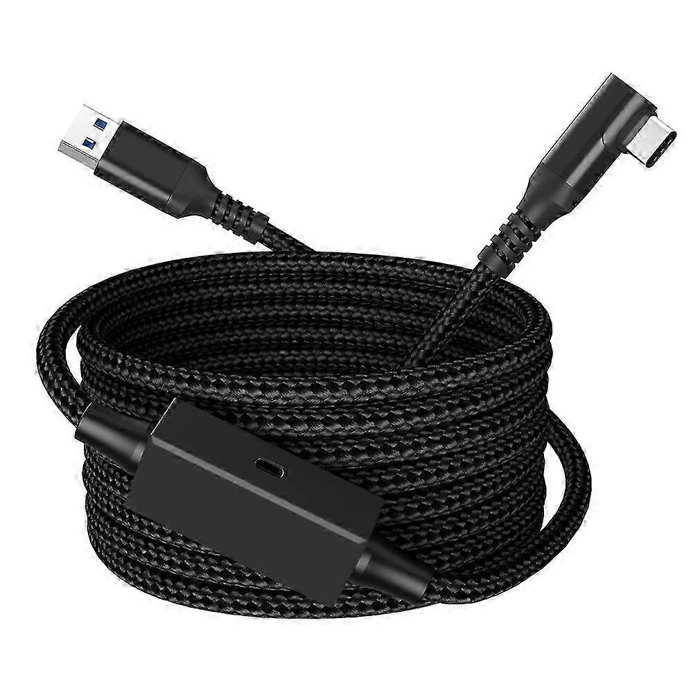 For Meta Quest 3/PICO 4 VR Data Cable 5m USB to Type-C PC Link Streaming Fast Charging Cord Edition 0609