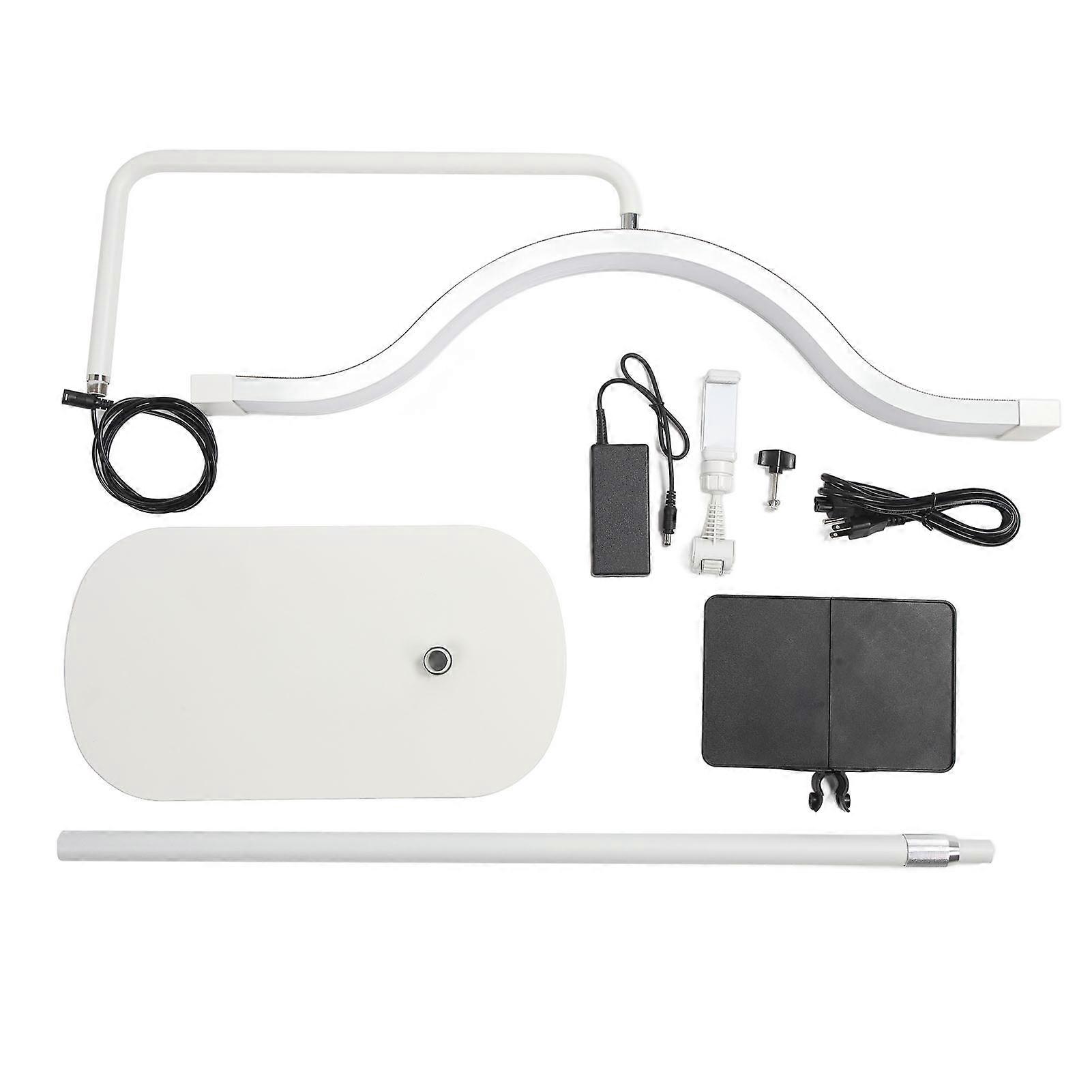 Height Adjustable Half Moon Floor Lamp with 360° Rotation and Touch Control