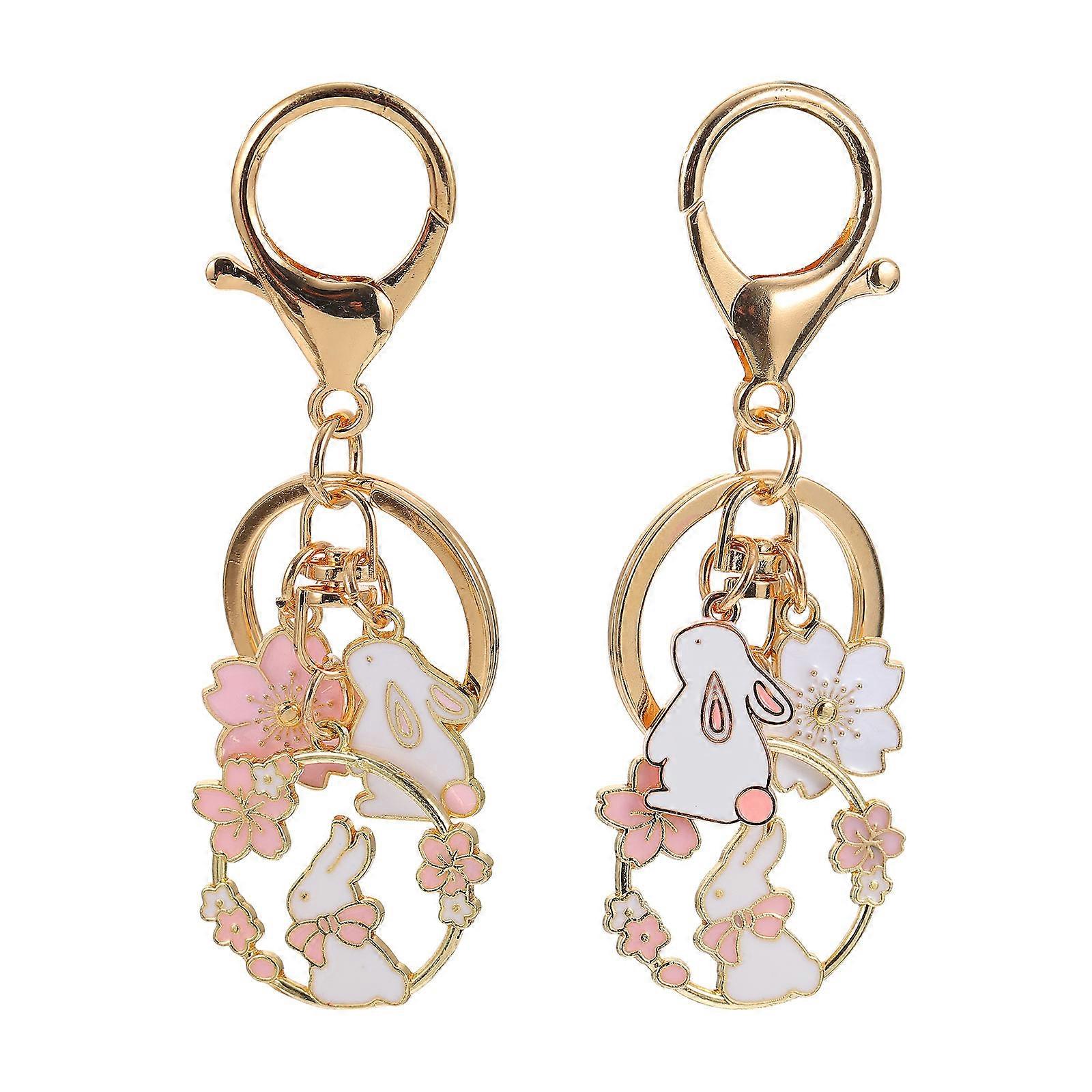 Keychains with Adorable Bunny Design, Fine Finish for Functional Elegance