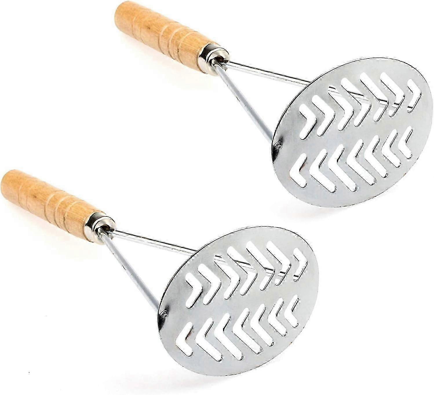 2 Pcs Stainless Steel Vegetable Press, Mash Press, Suitable for Various Vegetable Mashing Needs