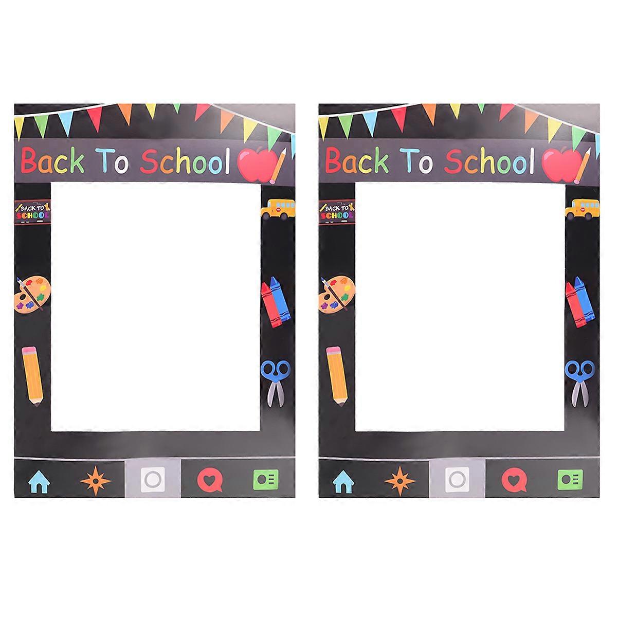 Here's a refined and engaging product description for your **2pcs Back To School Photo Prop Frames**:

 

**2pcs Back To School Photo Prop Frames –