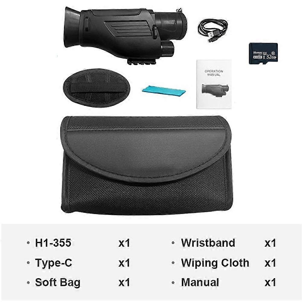 4k Hd Portable Professional Telescope 6x Digital Zoom 400m Infrared Night Vision Monocular For Hunting Video Recording