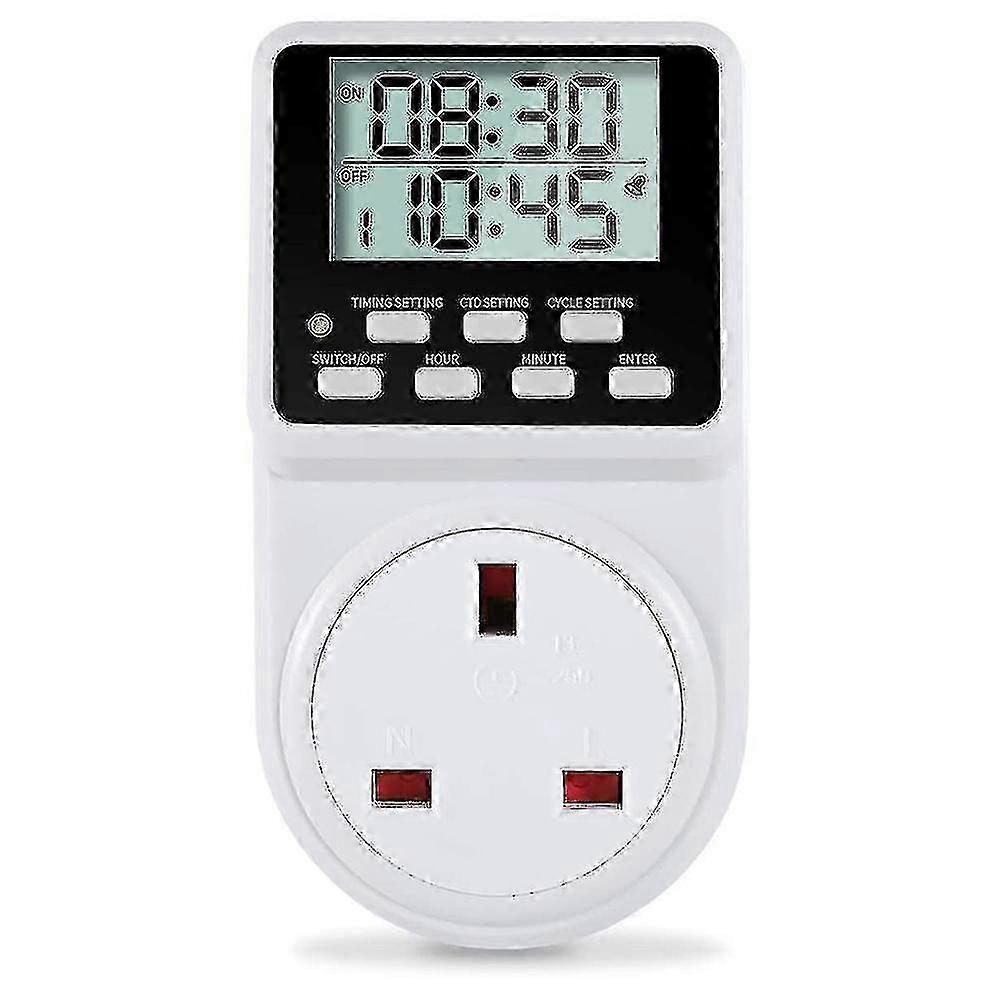 24H Digital Electric Timer Plug with Countdown & Repeat Cycle, App Control PXCL