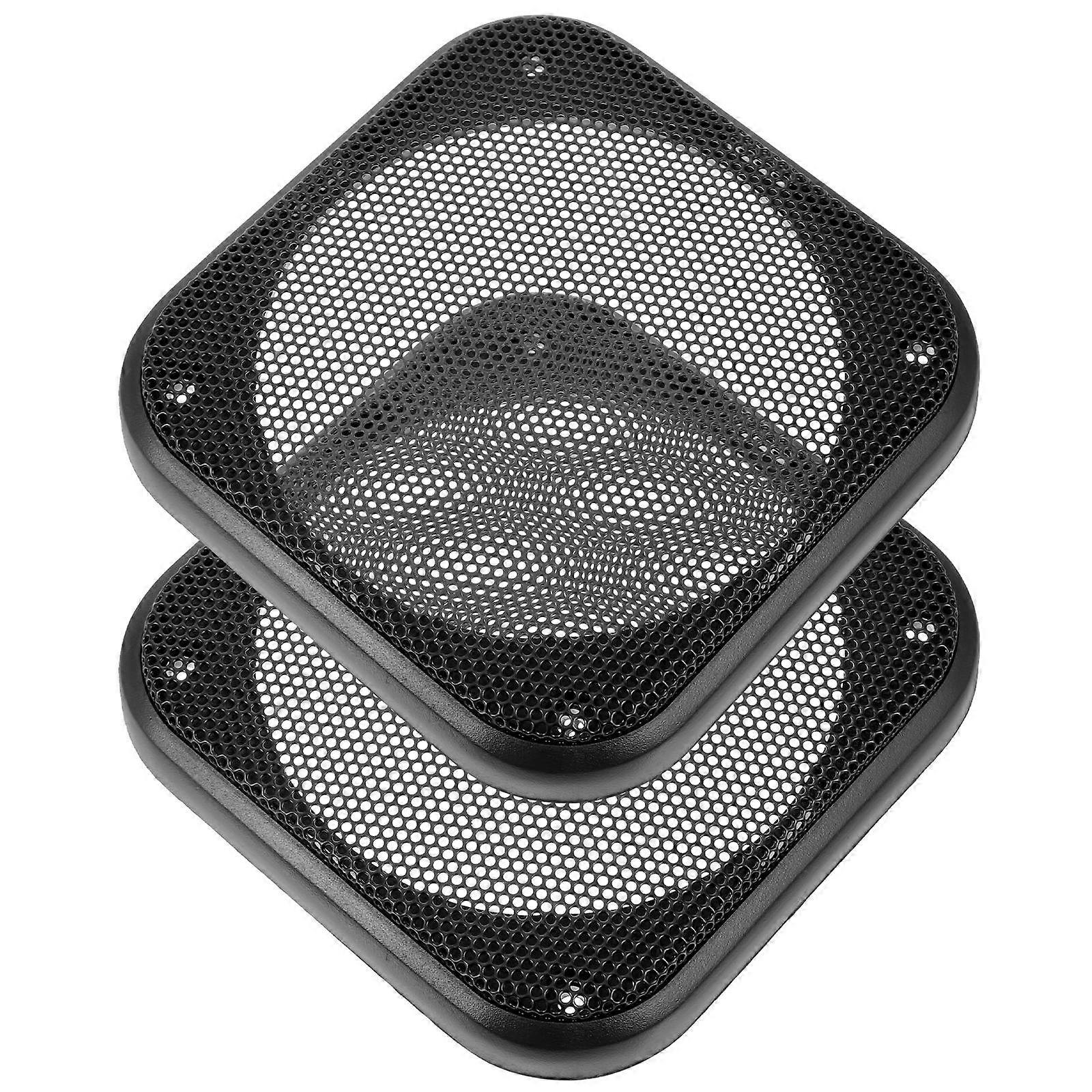 Car Subwoofer Speaker Grill Covers Dustproof Square Mesh Guards for Automotive Audio Protection Universal Fit for Various Vehicle Models