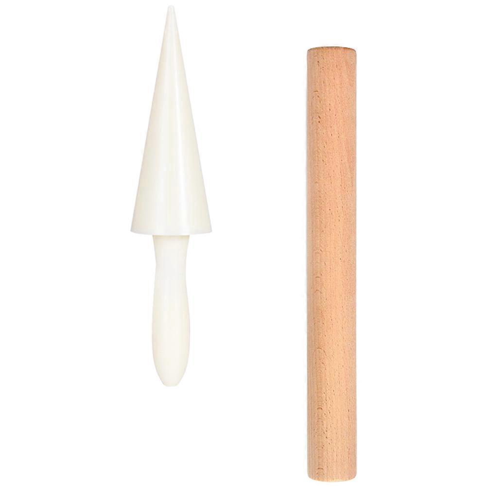 Ergonomic DIY Ice Cone Mold Set with Roller Stick for Baking, Ice Supplies, and Creative Desserts
