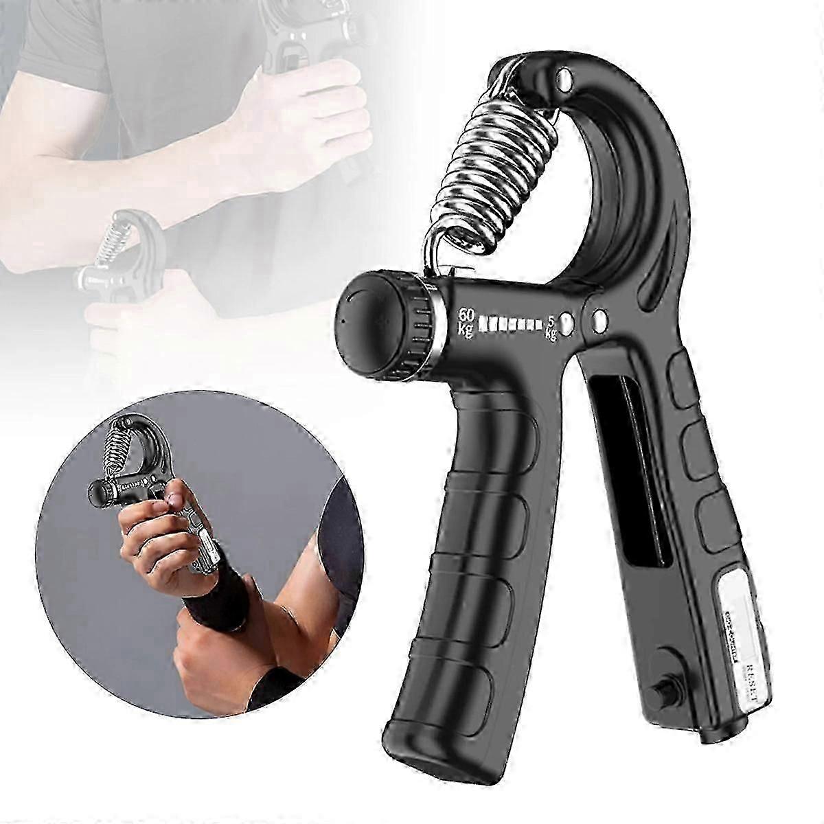 Adjustable Resistance Handgrip Strength Trainer Finger Wrist Exerciser Equipment