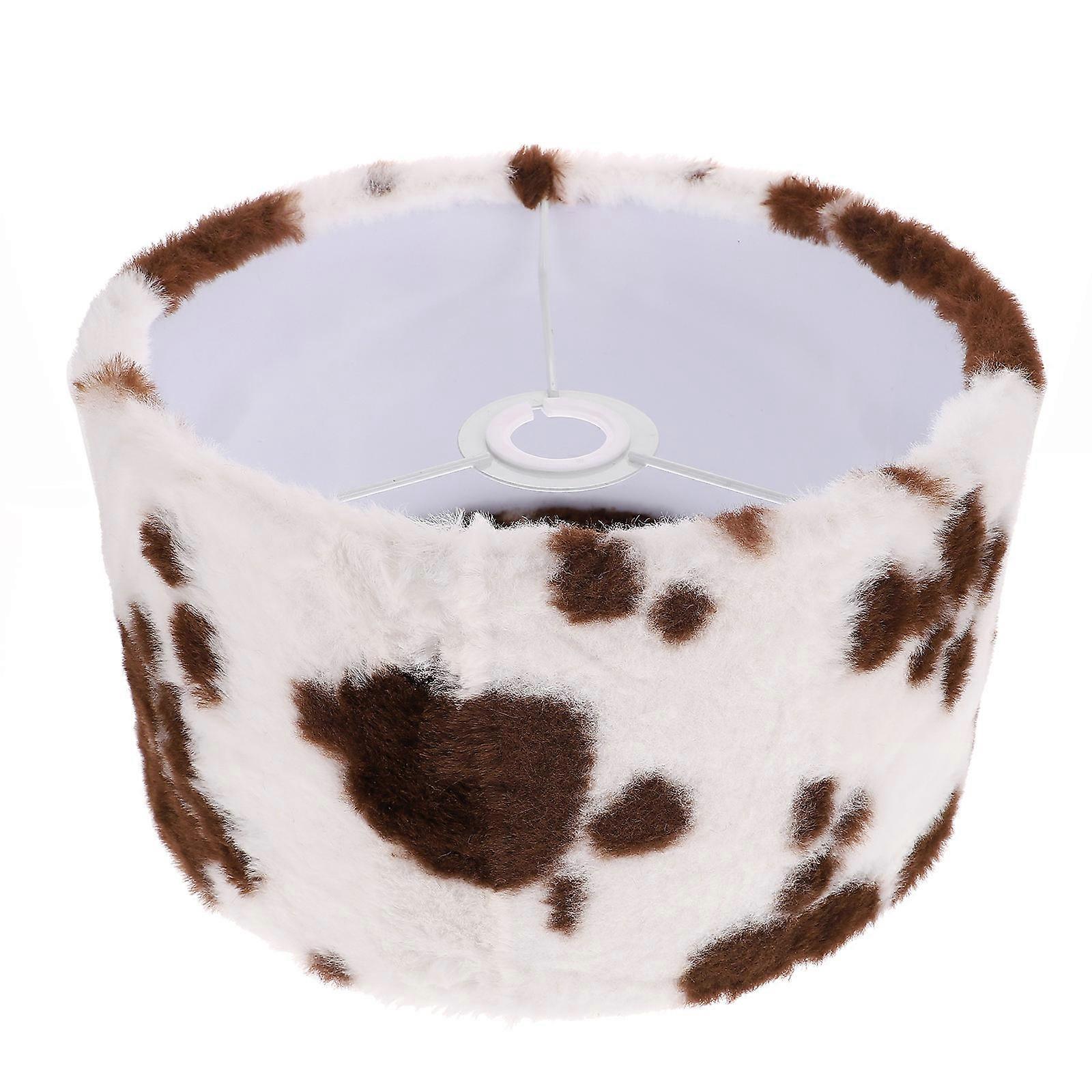 Cute Lamp Shade Bedside Lamp Cover E14 Socket Drum Shape Assorted Decoration 25x25x15cm Iron Protect 1Pack