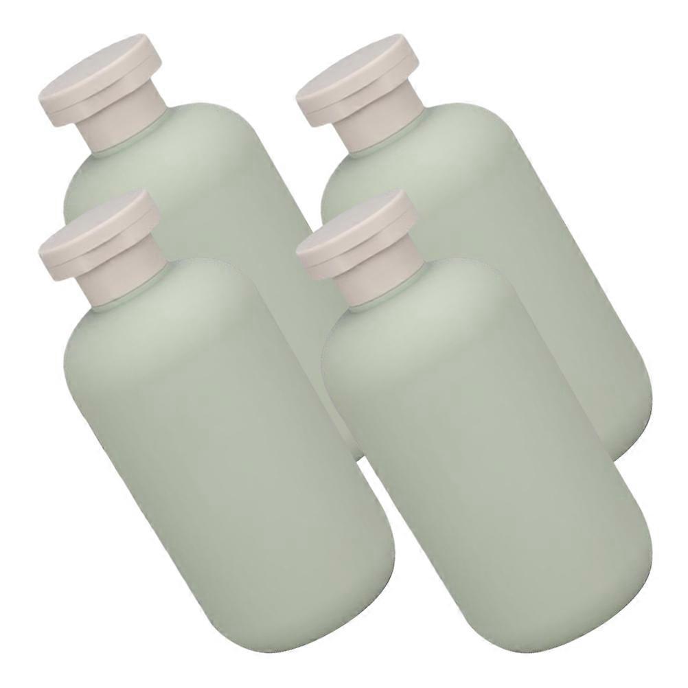 Soap Dispenser Bathroom Travel Empty Shampoo Bottles 4Pcs 300ml Green Plastic Refillable