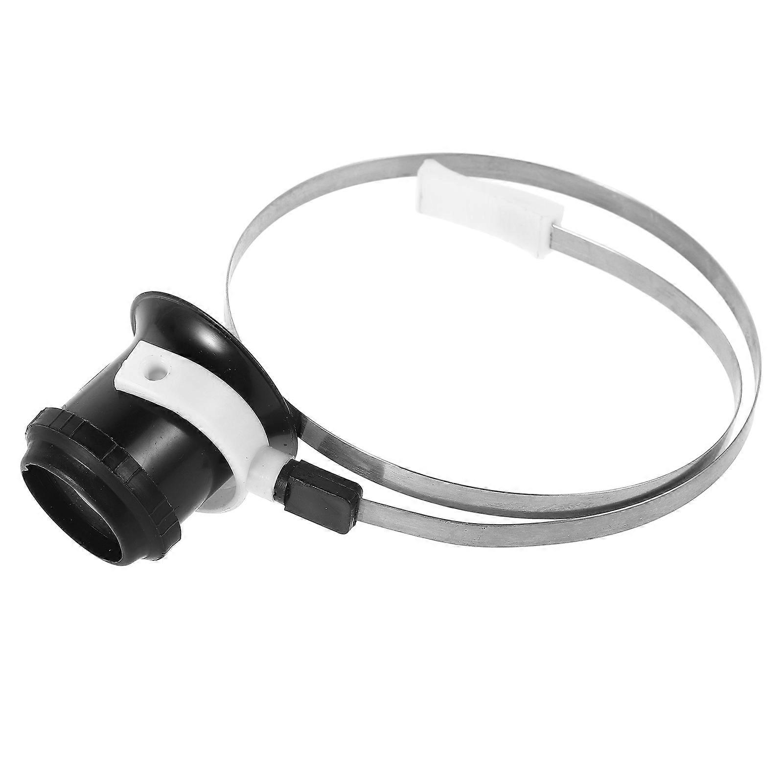Here's a refined and professional product description based on your input:

 

**Head Mounted Magnifying Loupe with Stainless Steel Ring for Watch