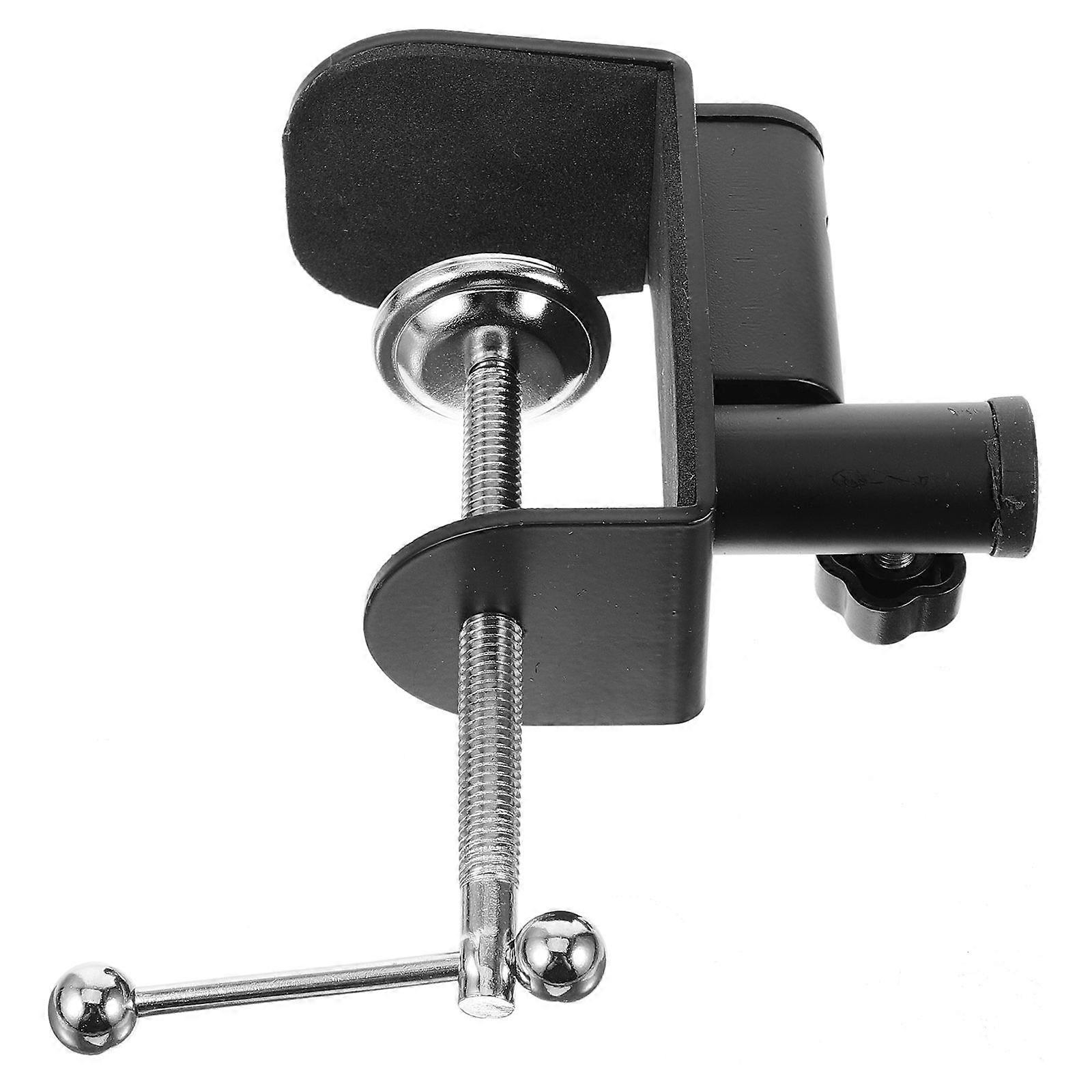 Adjustable Desk Clamp Mic Holder Stand for Live Streaming & Video Recording – Durable Design with Tube for Versatile Mounting on Desks or Bed Posts