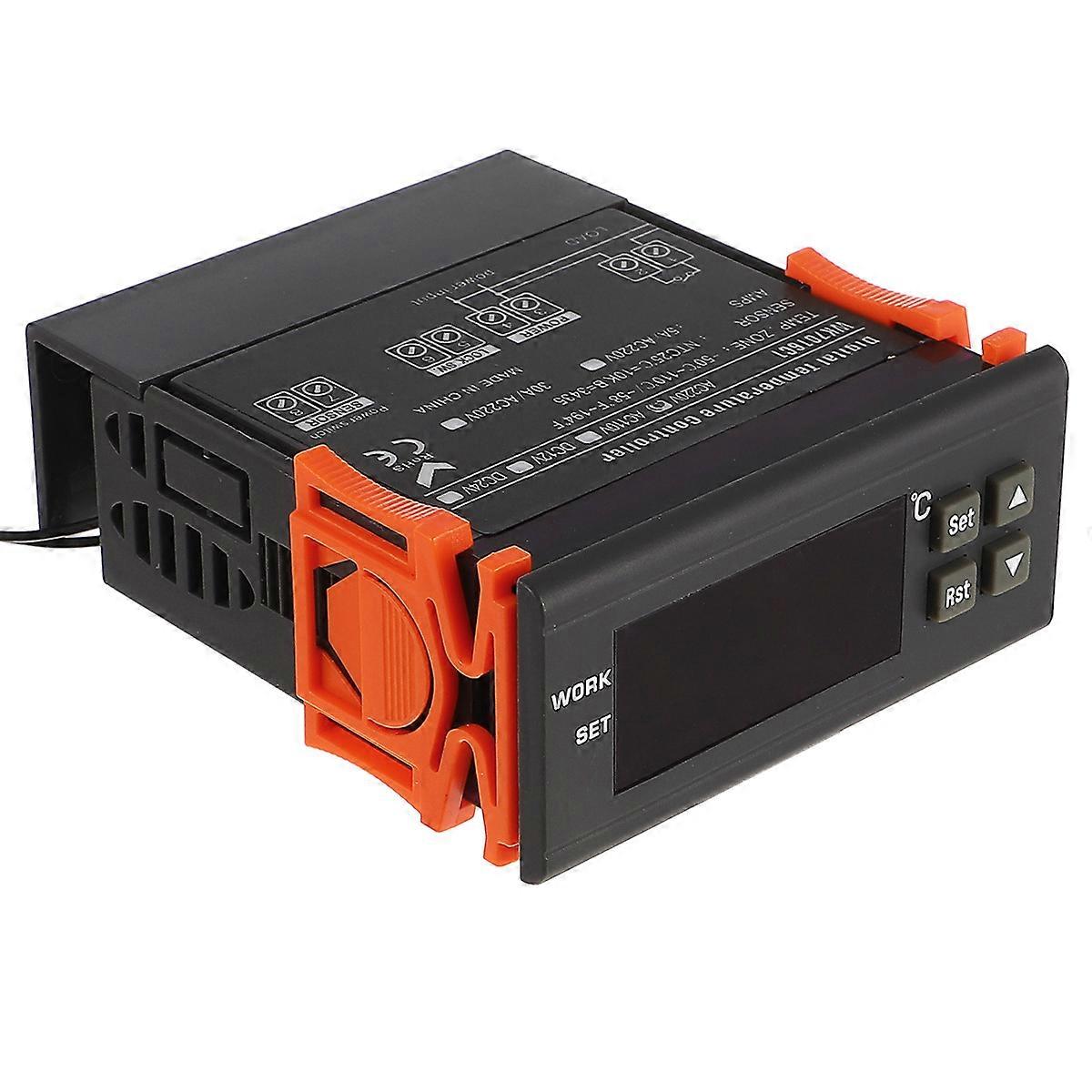 Temperature Control Digital Thermostat Incubator Temperature Regulation 8.50 x 7.50 x 3.50cm Compressor Delay Protection 1Pack