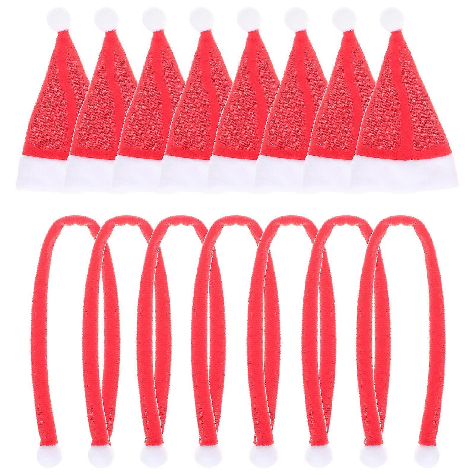 Mini Imitation Hats Small Ornaments Decorative Bottle Decors Delicate Design Theme Parties Dolls 11x6.5x1.5cm 1Set