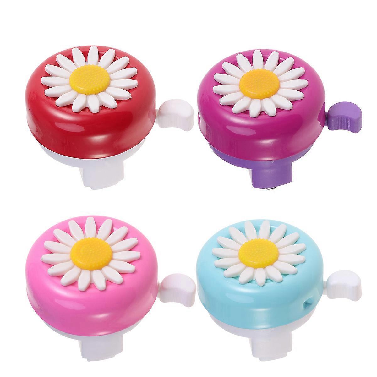 Loud Bell Accessories Daisy Shape Blue and White 5.5x6cm 4Pcs