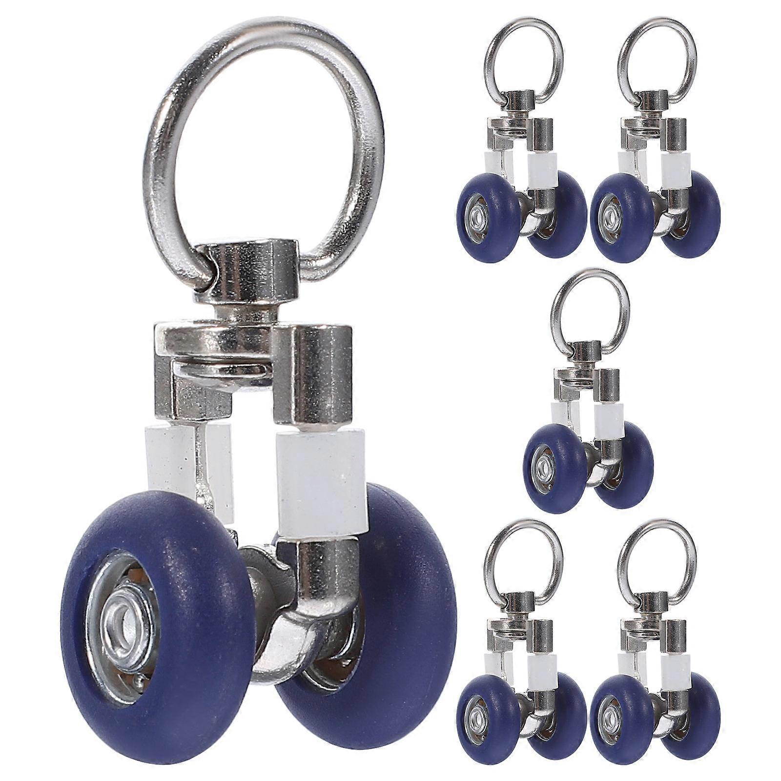 Curtain Track Pulleys Multi-purpose For Drapery 4.00X1.90X1.50CM 6Pcs
