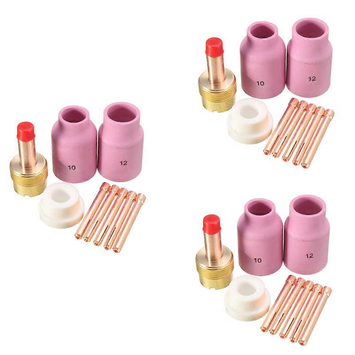 9Pcs TIG Welding Torch Gas Lens &Cup for WP17 WP18 WP26 Collet Bodies