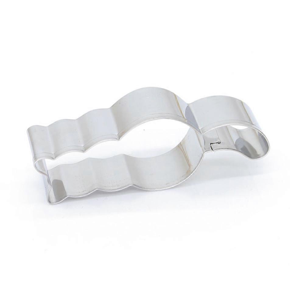 Cat Shaped Biscuit Mould Stainless Steel Cookie for Home Use Silver 5Pcs