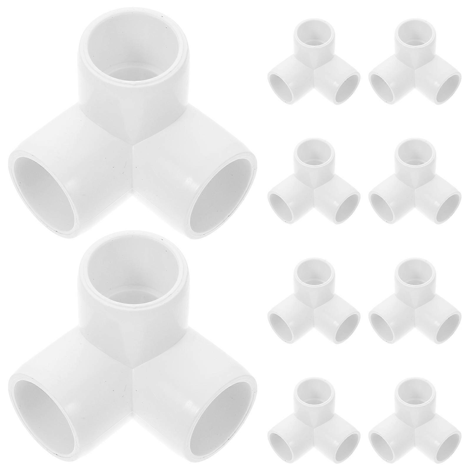 Three Way Water Pipe Joint Pvc Pipe Fittings For Greenhouse Pipe Connector Diy Pvc Structure Tee 10Pcs