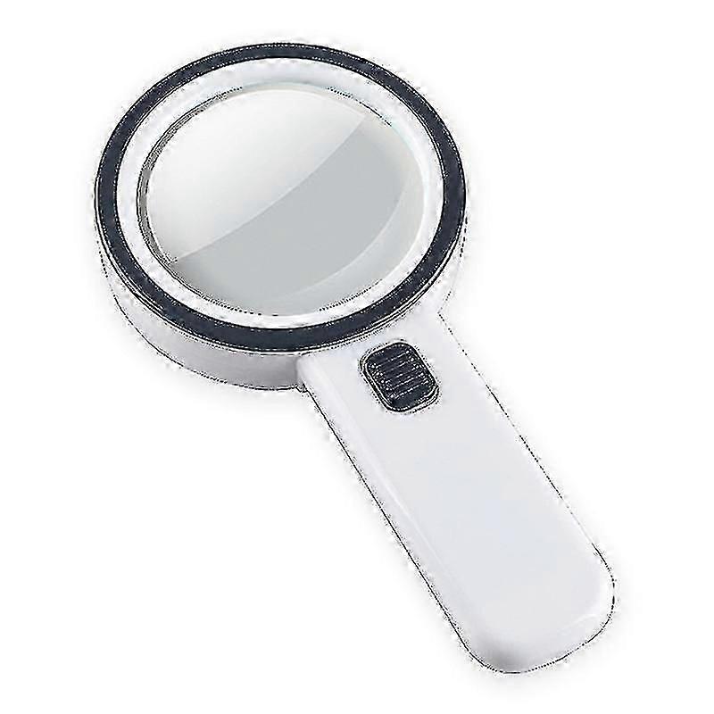 Magnifying Glass With Light, 30x Handheld Large Magnifying Glasses 13 Led Illuminated