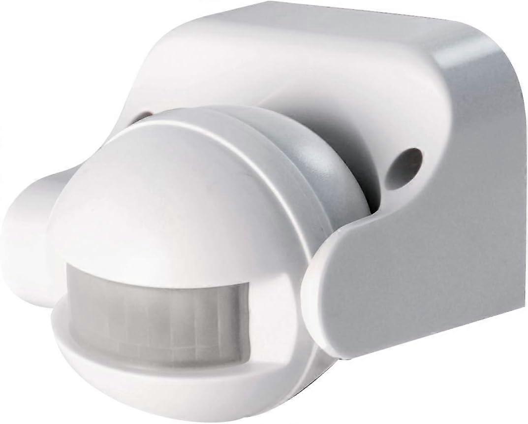 Light sensor white IP44 Motion detector for outdoor lighting 180° angle 12 m detection distance in open field