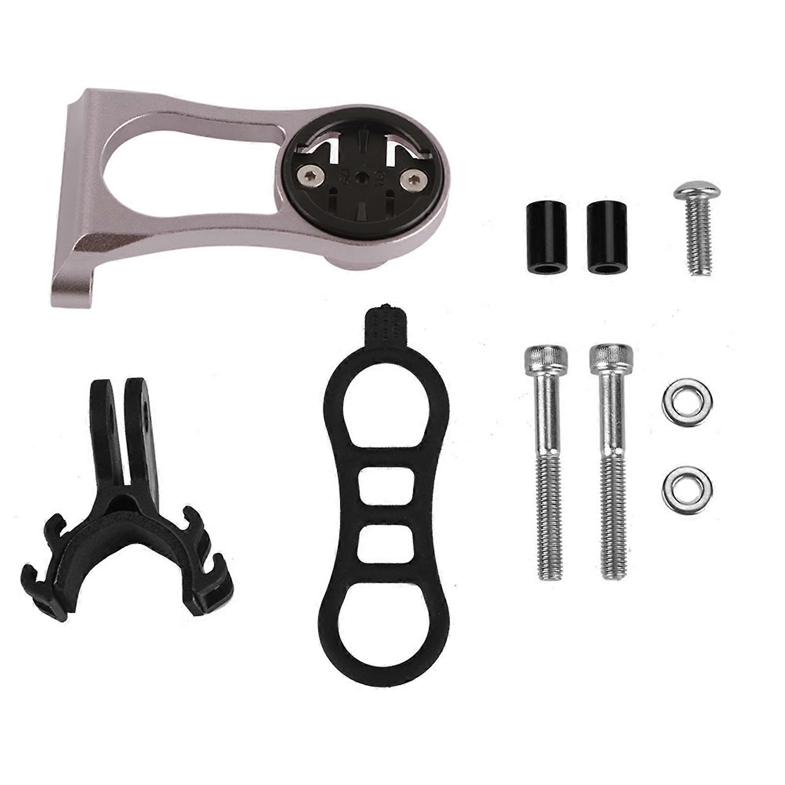 Bicycle Odometer Comupter Aluminium Alloy Extension Mount for Garmin (Titanium)