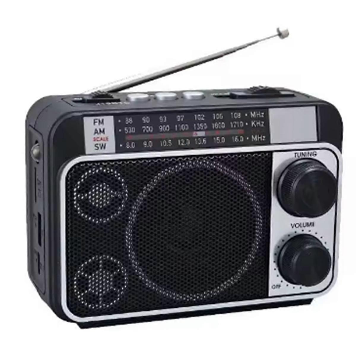 FM AM SW-radio Solcellsladdande radiomottagare Bluetooth-högtalare
