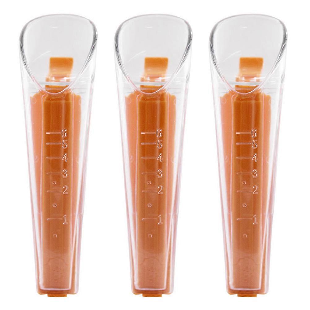 Measuring Cup Plastic Measuring Cups Set Accurate Calibration Home Users Orange 3 Sets