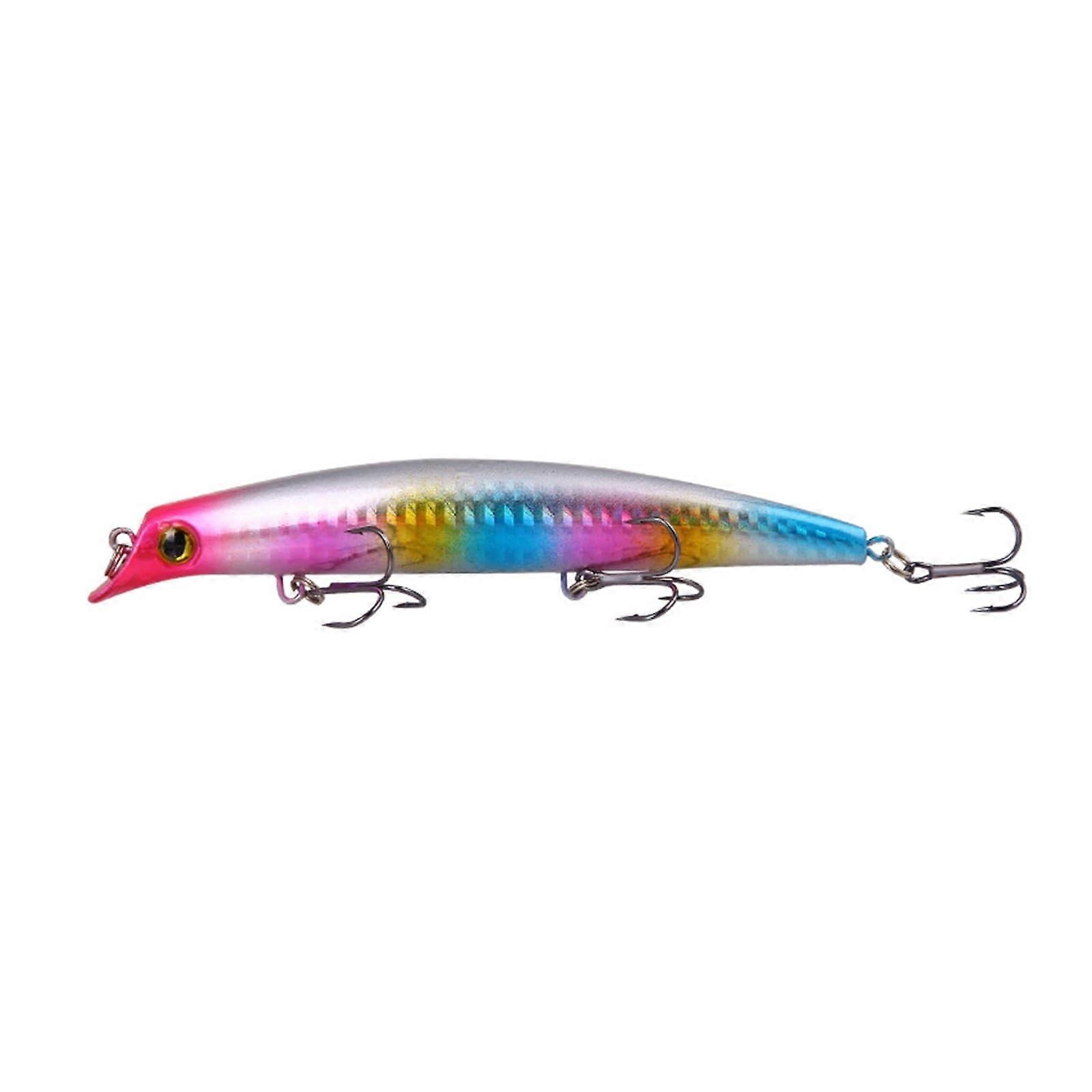 Minnow Artificial lure Minnow Saltwater lure 125 mm 13 g Artificial Hard lure, floating device (Color : 3, Size : 125mm14g)