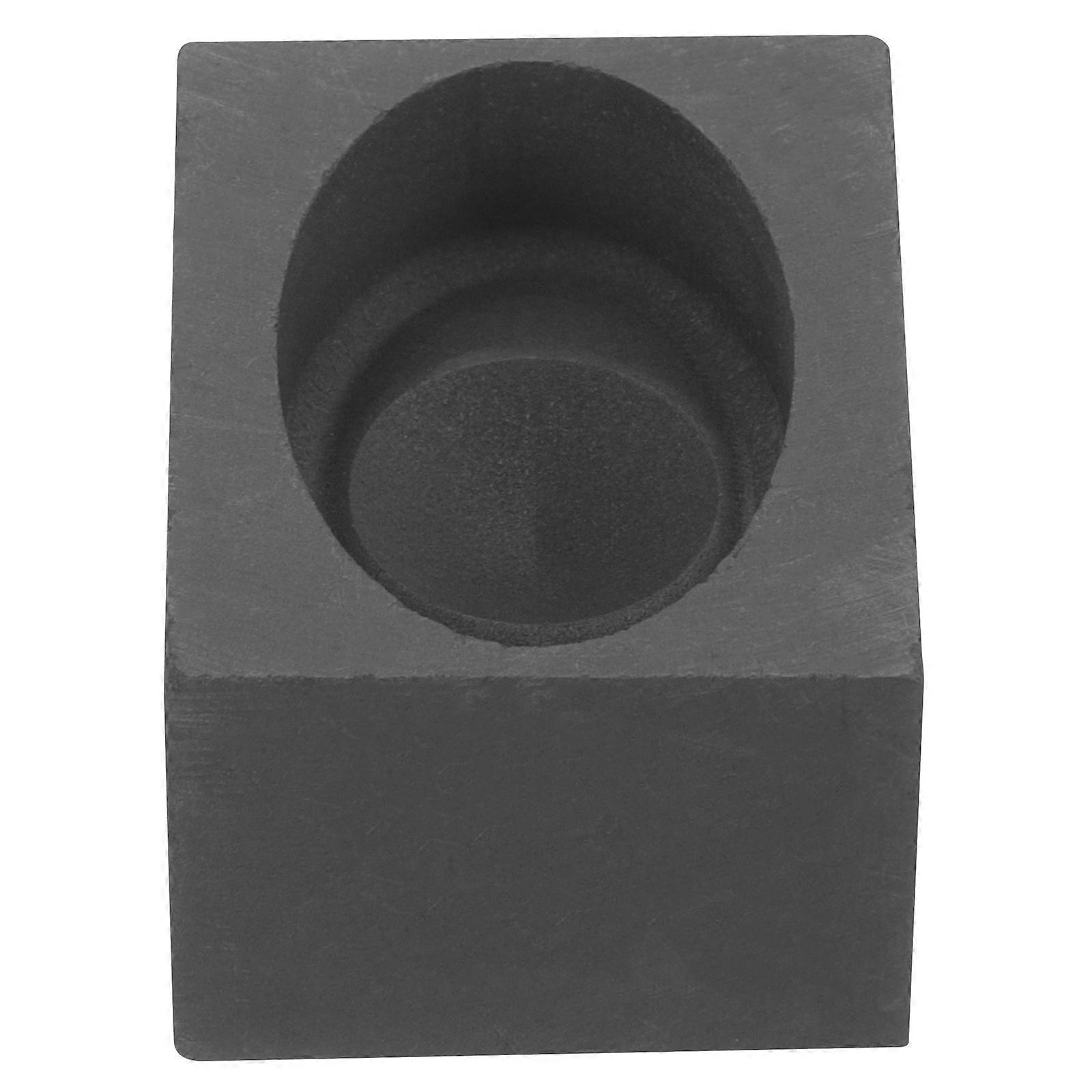 Graphite Ingot Mould for Metal Casting Experiment Educational Use Gold Silver 5.00X4.00X3.00CM 1Pack