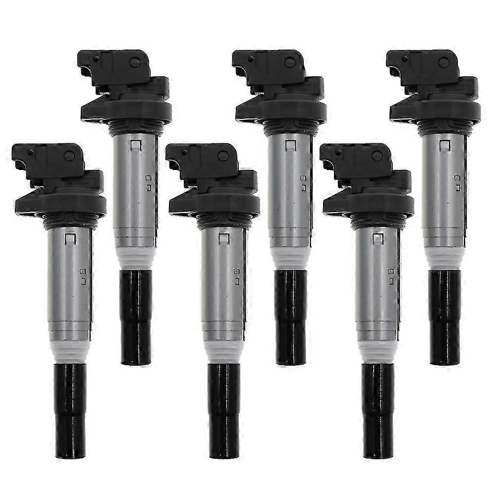 6PCS Ignition Coils Compatible with BMW E60 E61 F10 F18 F11 E39, High Performance Ignition Parts