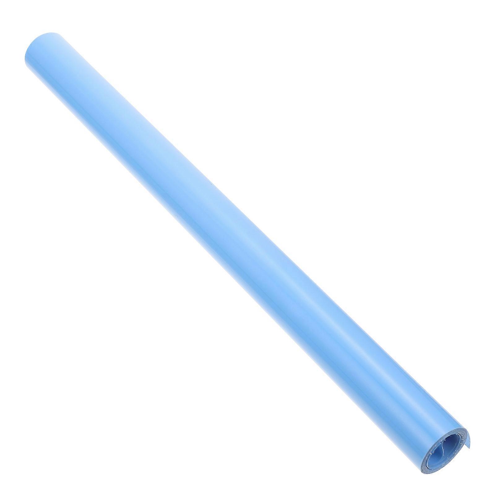 Blue PU Heat Transfer Film for DIY Clothes Crafts 1 Roll Simple to Use and Cut into Any Size