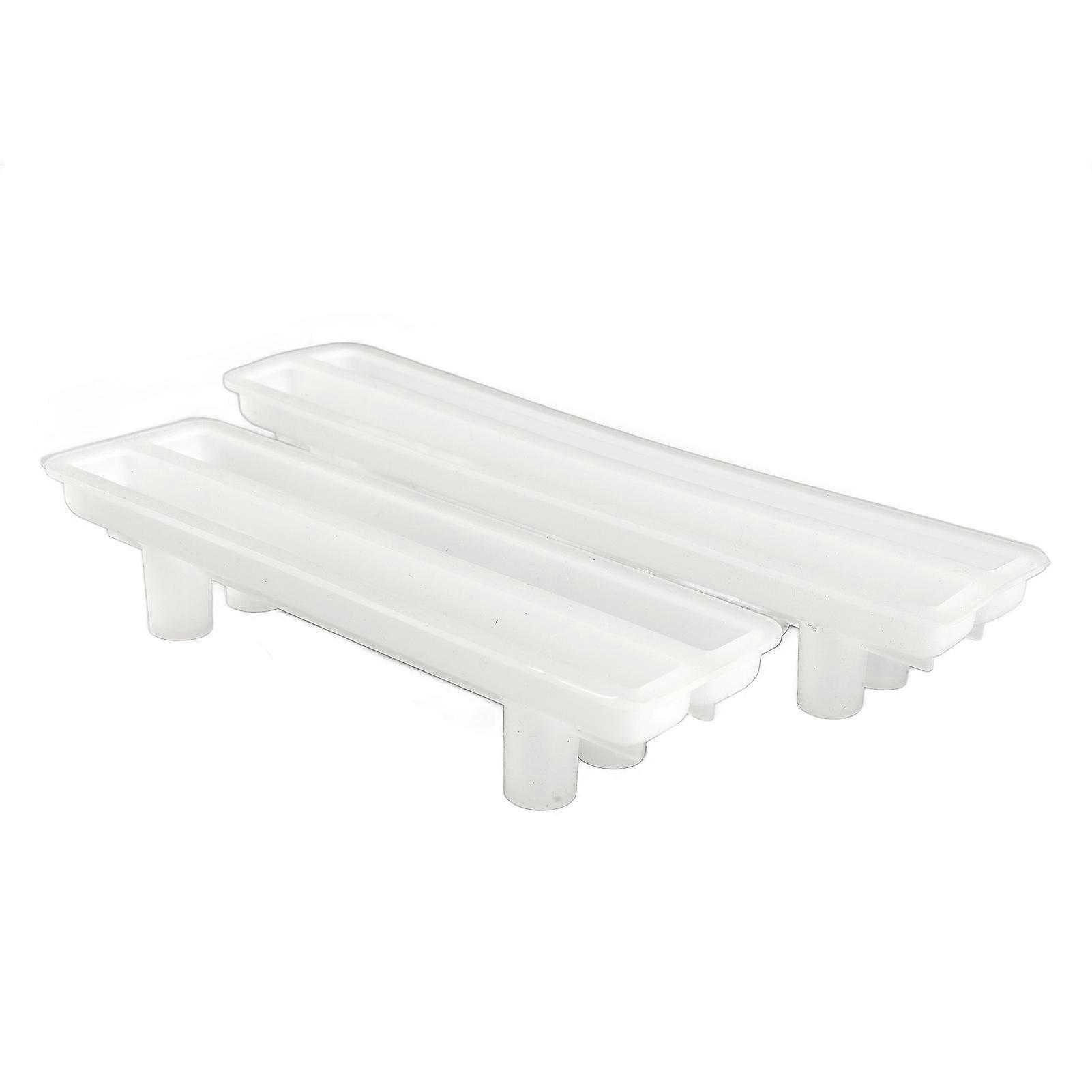 2pcs Silicone Tray Handle Molds DIY Handles for Serving Board Agate Tray